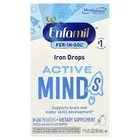 A Iron Drops, Active Minds, 0–24 Months, 1 2/3 fl oz (50 ml)
