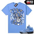 A J 5 UNC s Sneaker Match University Blue Love Sick Bear Unisex Comfort