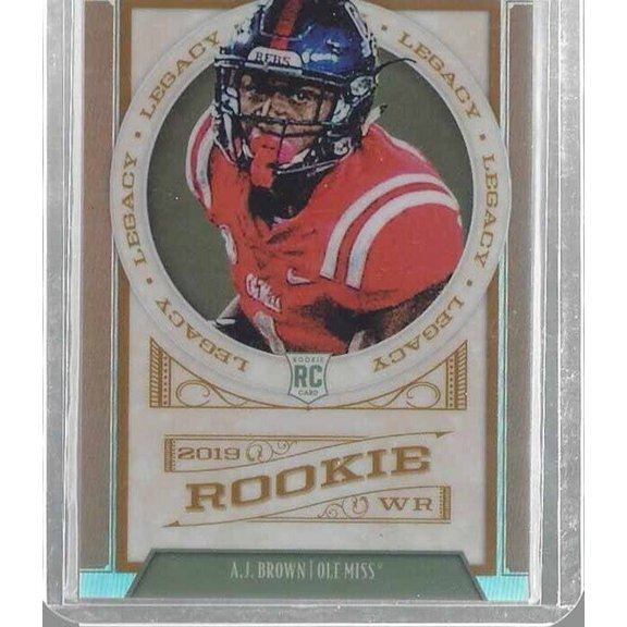 A.J. Brown 2019 Panini Legacy Bronze Holo Optichrome Rookie RC #141 #D 21/35 Green Bay Packers Football Card