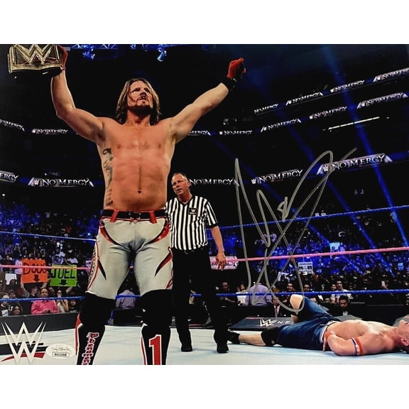 A.J. Styles Signed Autographed 11x14 Photo JSA Authenticated #4