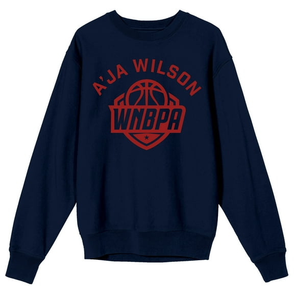 A'Ja Wilson MVP All-Star 2024 on Navy Adult Crew Neck-Medium