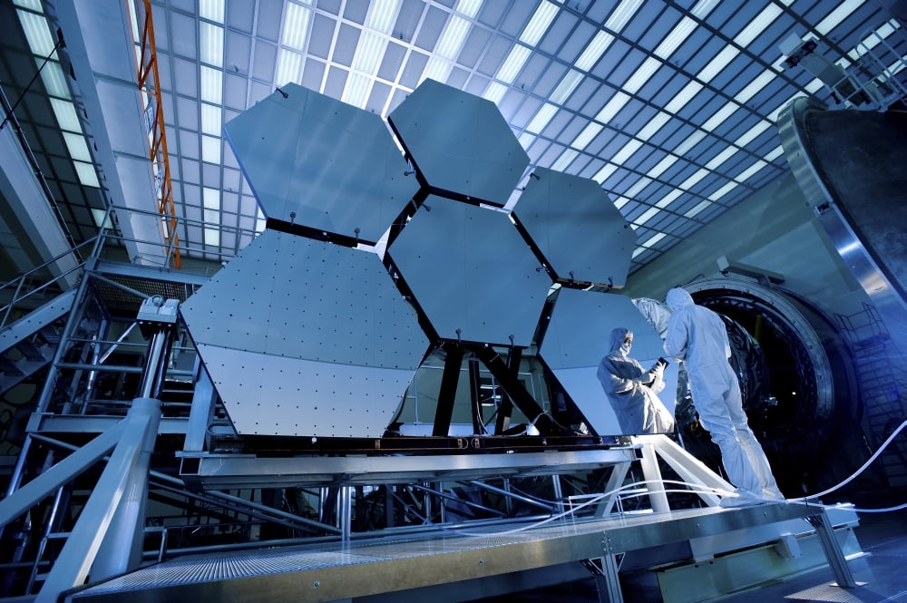 A James Webb Space Telescope array being tested in the X-ray and cryogenic facility Canvas Art - Stocktrek Images (35 x 23)