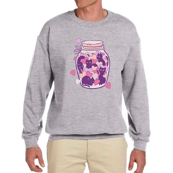 A Jar Of Kittens Sweatshirt Men -Smartprints Designs, Male Medium