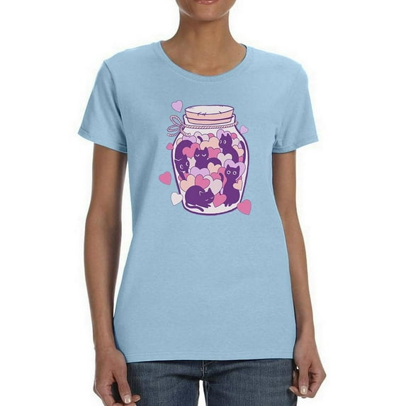 A Jar Of Kittens T-Shirt Women -Smartprints Designs, Female Large