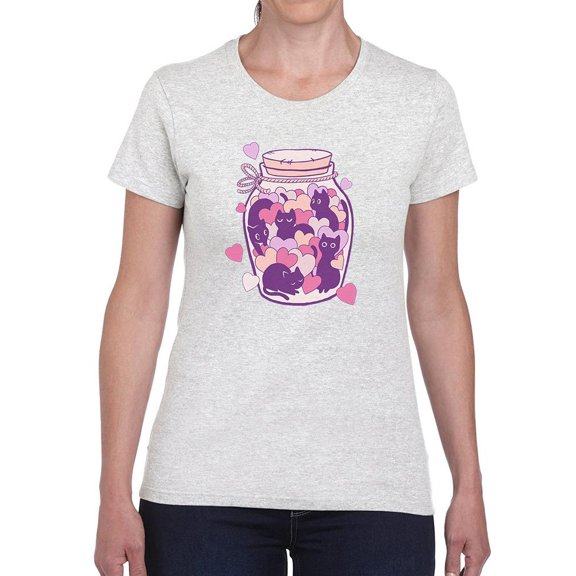 A Jar Of Kittens T-Shirt Women -Smartprints Designs, Female Medium