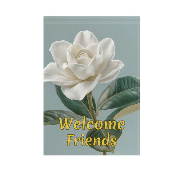A Jasmine Flower Garden Flag House Banner 28" x 40" Double Sided Outdoor Yard Decoration