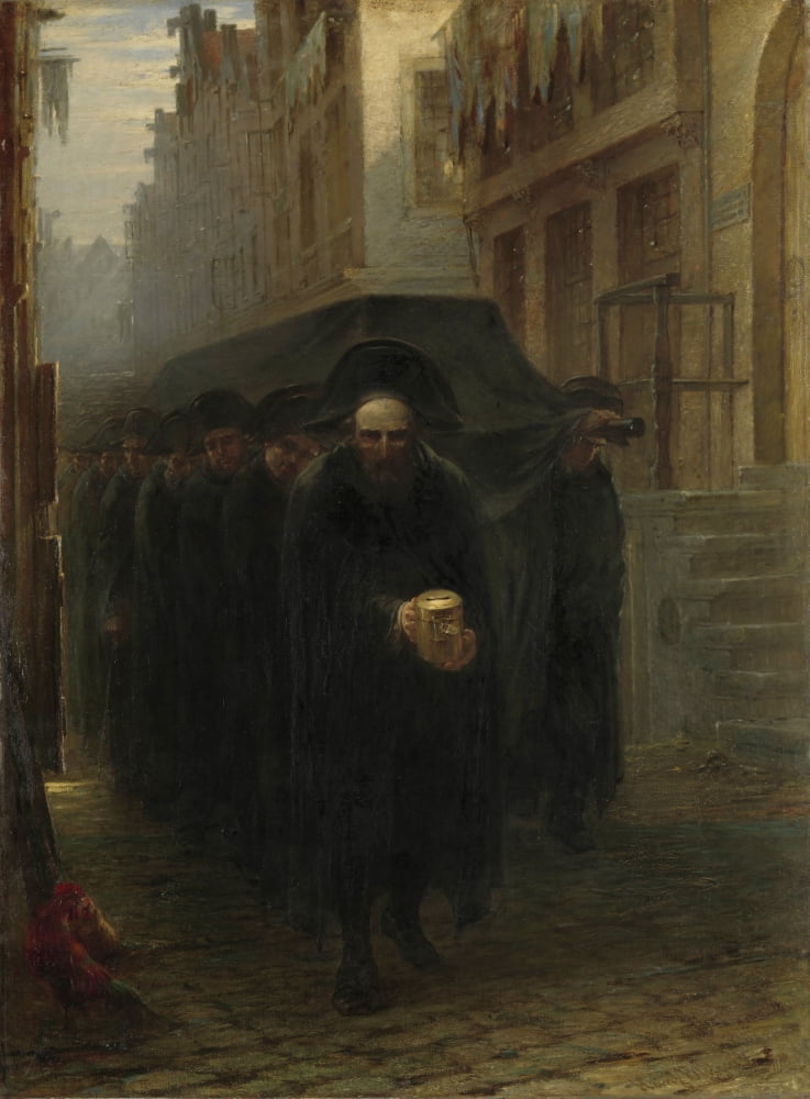 A Jewish Funeral Canvas Art - (24 x 36)