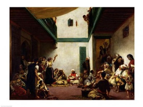 A Jewish wedding in Morocco 1841 Canvas Art - Eugene Delacroix (24 x 18)