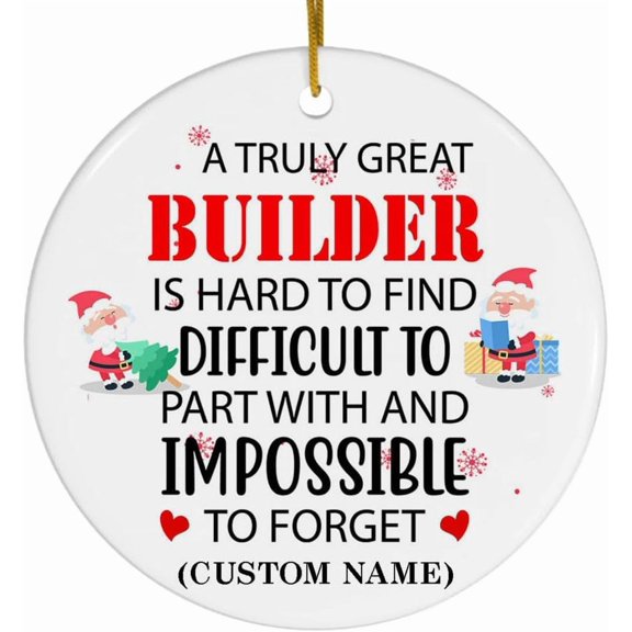 A Job Made Us Coworkers Funny Ornament - Keepsake for Work Bestie for Women Exchange - Builder Ornament iZdZvC (Builder)