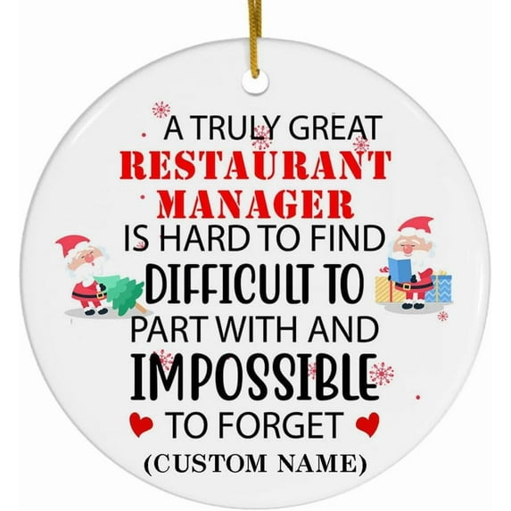 A Job Made Us Coworkers Funny Ornament - Keepsake for Work Bestie for Women Exchange - Restaurant Manager Ornament 0OiVKM (Restaurant Manager)