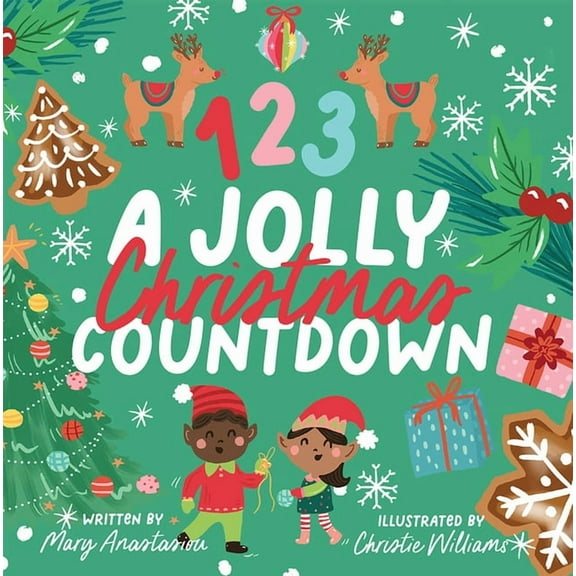 123 a Jolly Christmas Countdown Board Book, (Board Book)
