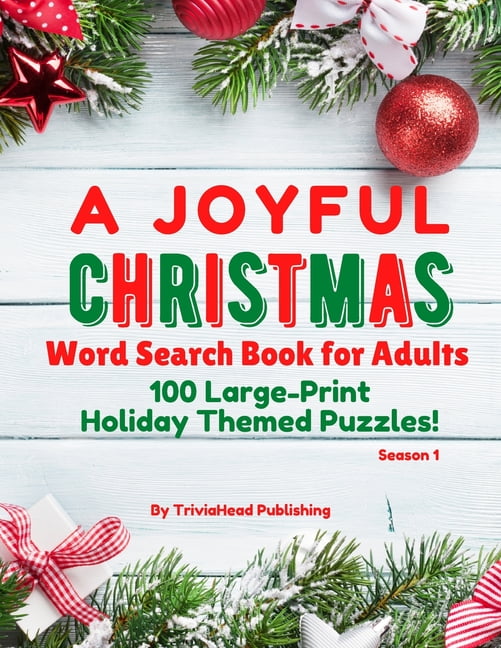 A Joyful Christmas Word Search Book for Adults, Season 1, (Paperback ...