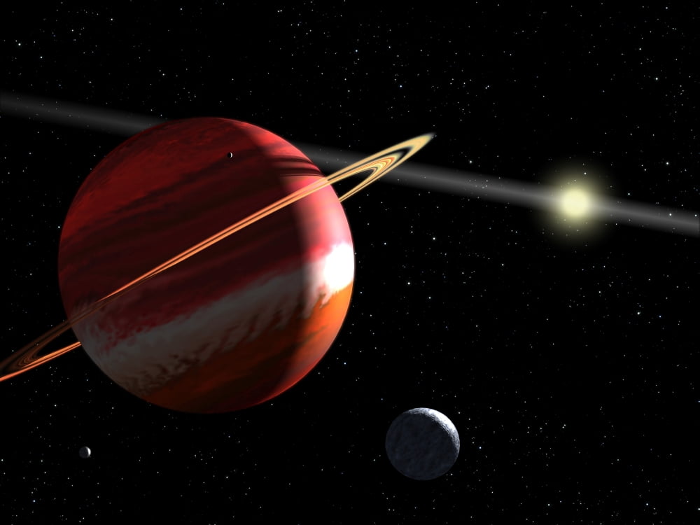 A Jupiter-mass planet orbiting the nearby star Epsilon Eridani Canvas Art - Stocktrek Images (32 x 24)