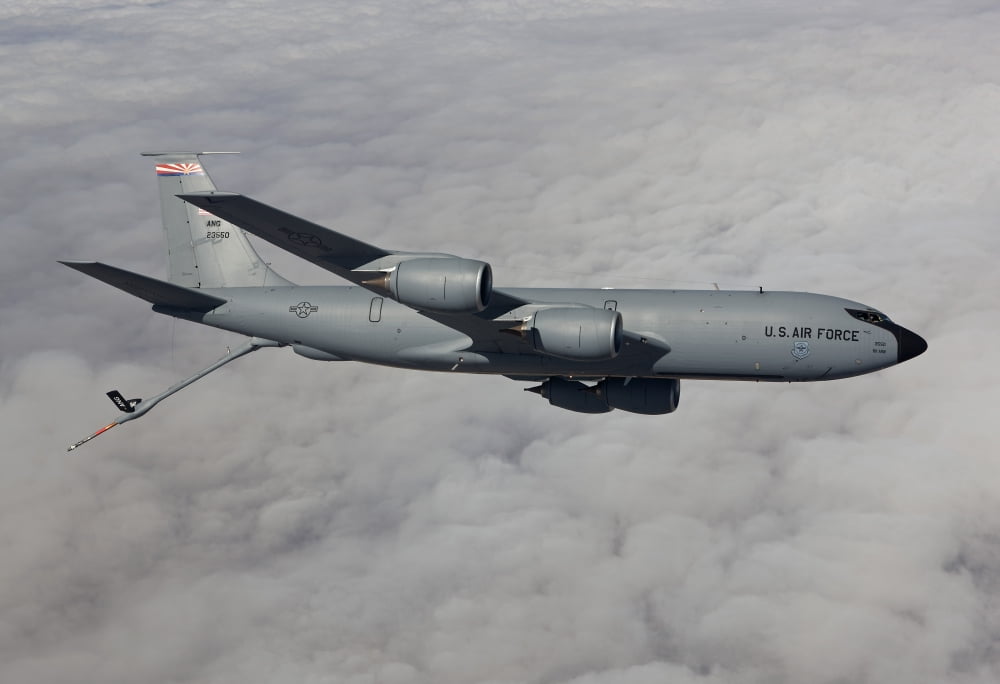 A KC-135R flies a training mission over Arizona Canvas Art - HIGH-G ProductionsStocktrek Images (18 x 12)