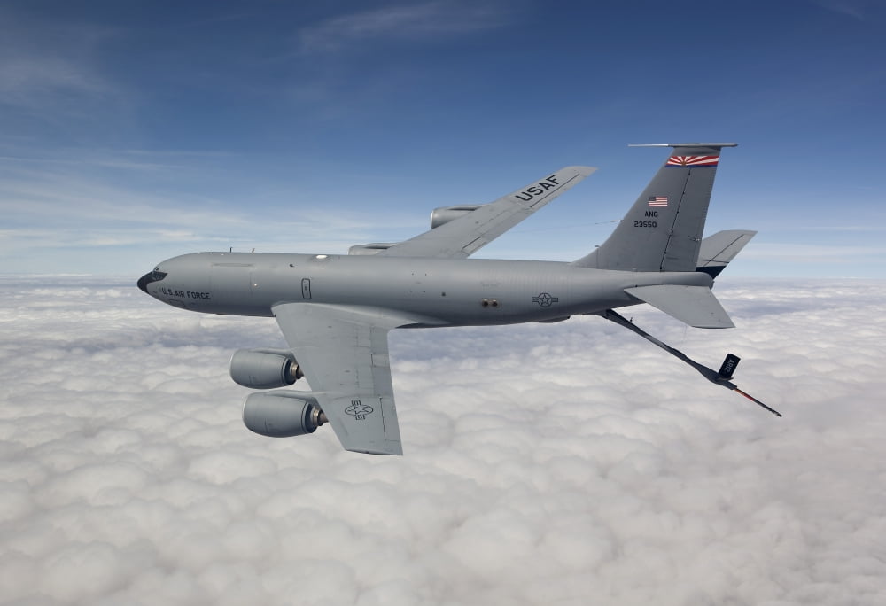 A KC-135R flies a training mission over Arizona Canvas Art - HIGH-G ProductionsStocktrek Images (35 x 24)