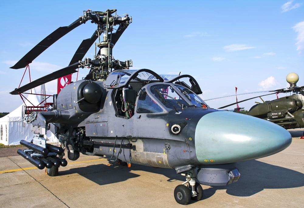 A Ka-52K of the Russian Navy Canvas Art - Daniele FaccioliStocktrek Images (17 x 12)