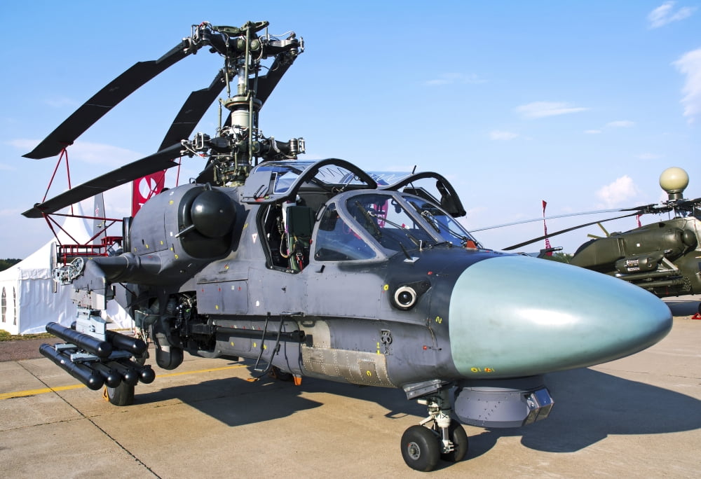A Ka-52K of the Russian Navy Canvas Art - Daniele FaccioliStocktrek Images (34 x 23)