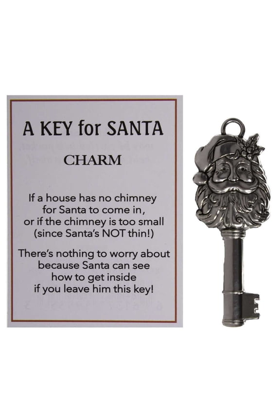 A Key For Santa Charm