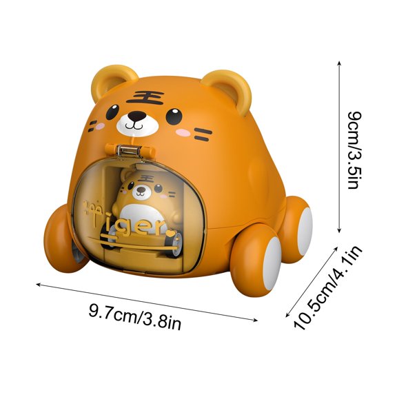 A Kids Interactive Catapult Car Toy One Click Inertial Racing Vehicle Board Game Competitive Play Childrens Gift