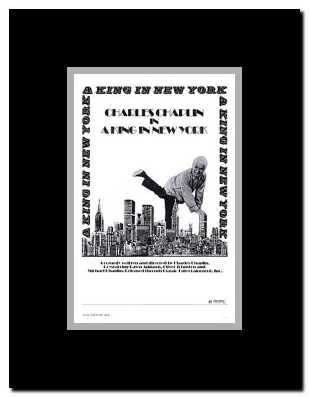 A King in New York Framed Movie Poster