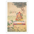 thumbnail image 1 of A King of Shambhala - Kalachakra Tantra - Vintage Tibetan Thangka Buddhist Painting - Fine Art Matte Paper Print (Unframed) 30x44in, 1 of 4
