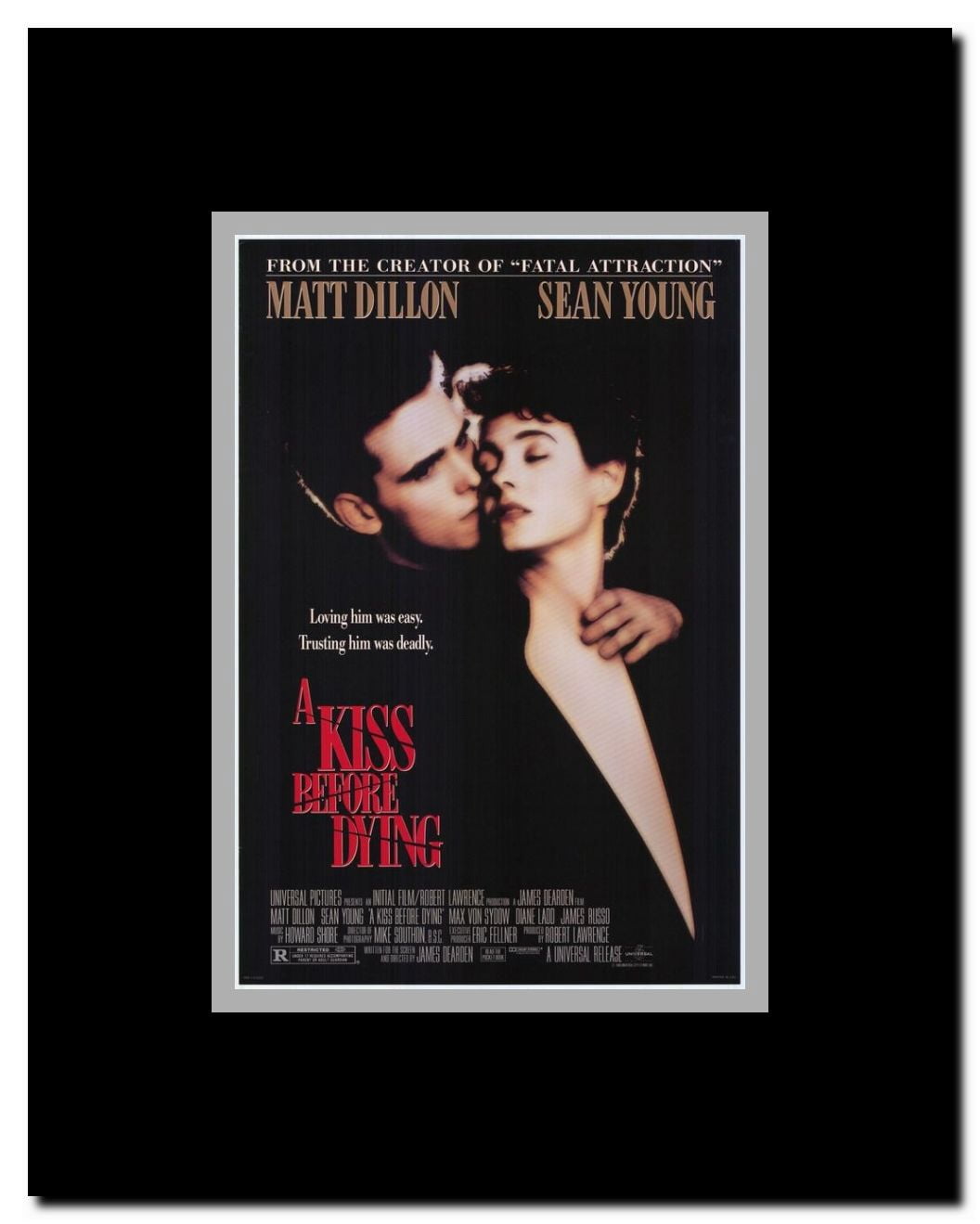 A Kiss Before Dying Framed Movie Poster