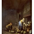 thumbnail image 1 of A Kitchen With a Kitchen Maid Poster Print by Hendrik Martensz Sorgh (24 x 24), 1 of 1