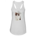 thumbnail image 1 of A Kitten With A Crown Tank Women -Image by Shutterstock, Female XX-Large, 1 of 4