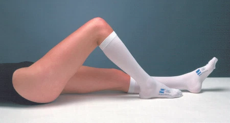 SKEENTUNER A Knee-high Anti-embolism Stockings Small/Long White Inspection Toe - 2/Pair