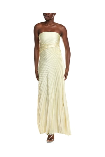 knee length dresses for ladies Bianca Strapless Pleated Maxi Dress main image 0