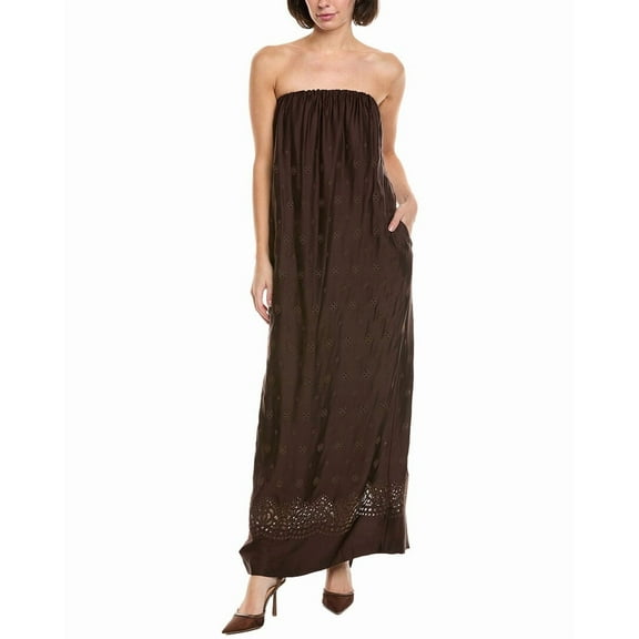 A.L.C. womens  Dalia Maxi Dress, m, Brown