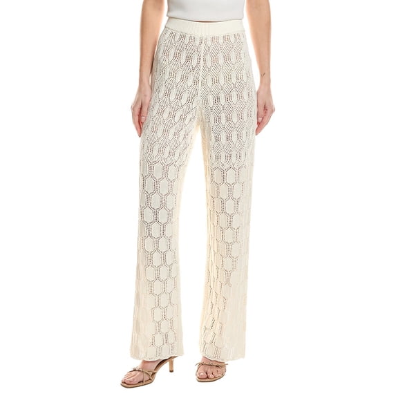 A.L.C. womens Jonas Silk-Blend Pant, m, White