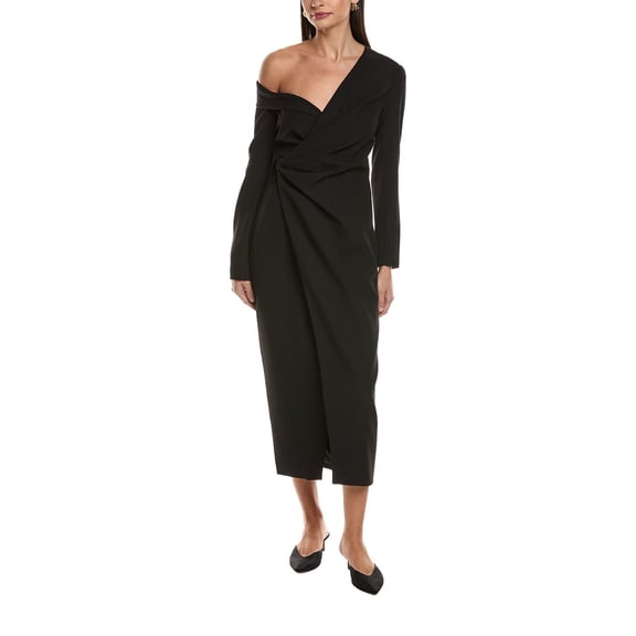 A.L.C. womens  Kylah Midi Dress, 2, Black