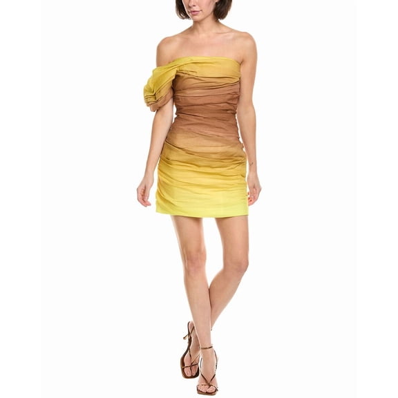 A.L.C. womens  Kyler Cocktail Dress, 00, Yellow