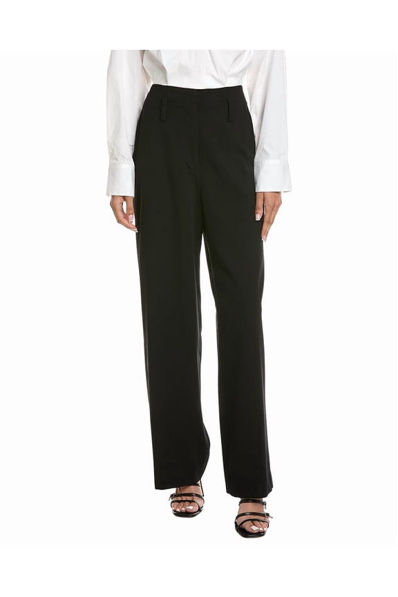 A.L.C. womens  Liam Wool-Blend Pant, 12, Black