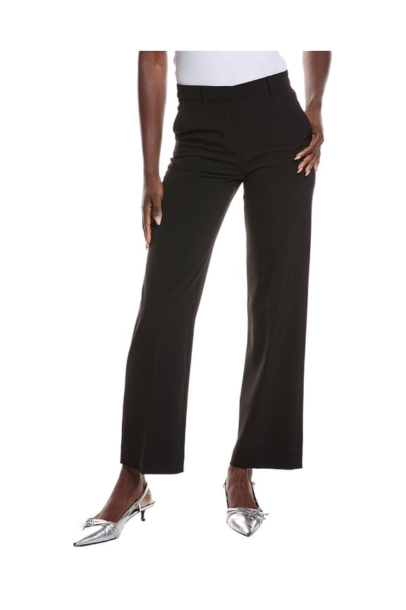 A.L.C. womens Max Wool-Blend Pant, 2, Black