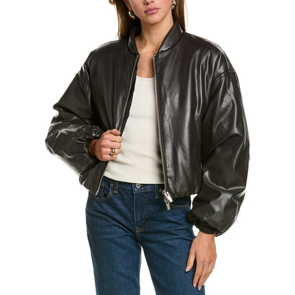 A.L.C. womens  Mitchell Down Jacket, XL, Brown