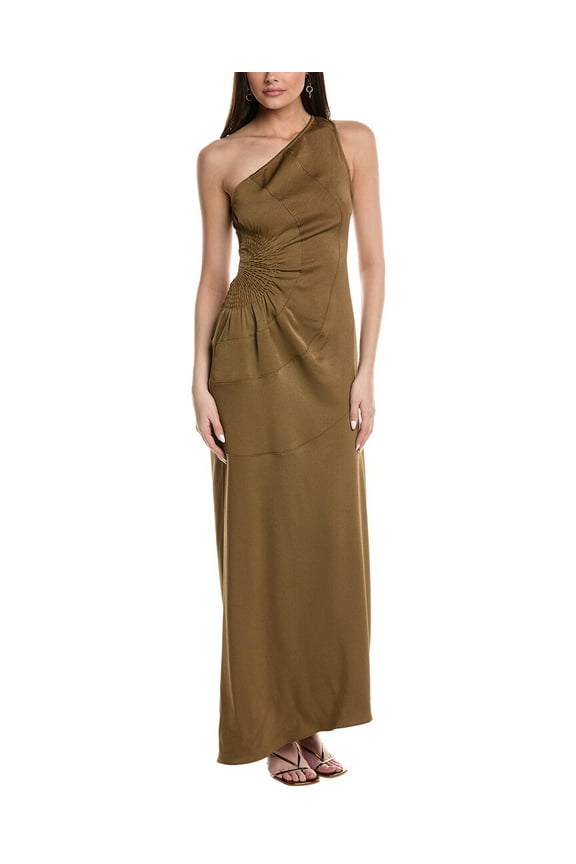A.L.C. womens  Paige Maxi Dress, 0, Brown