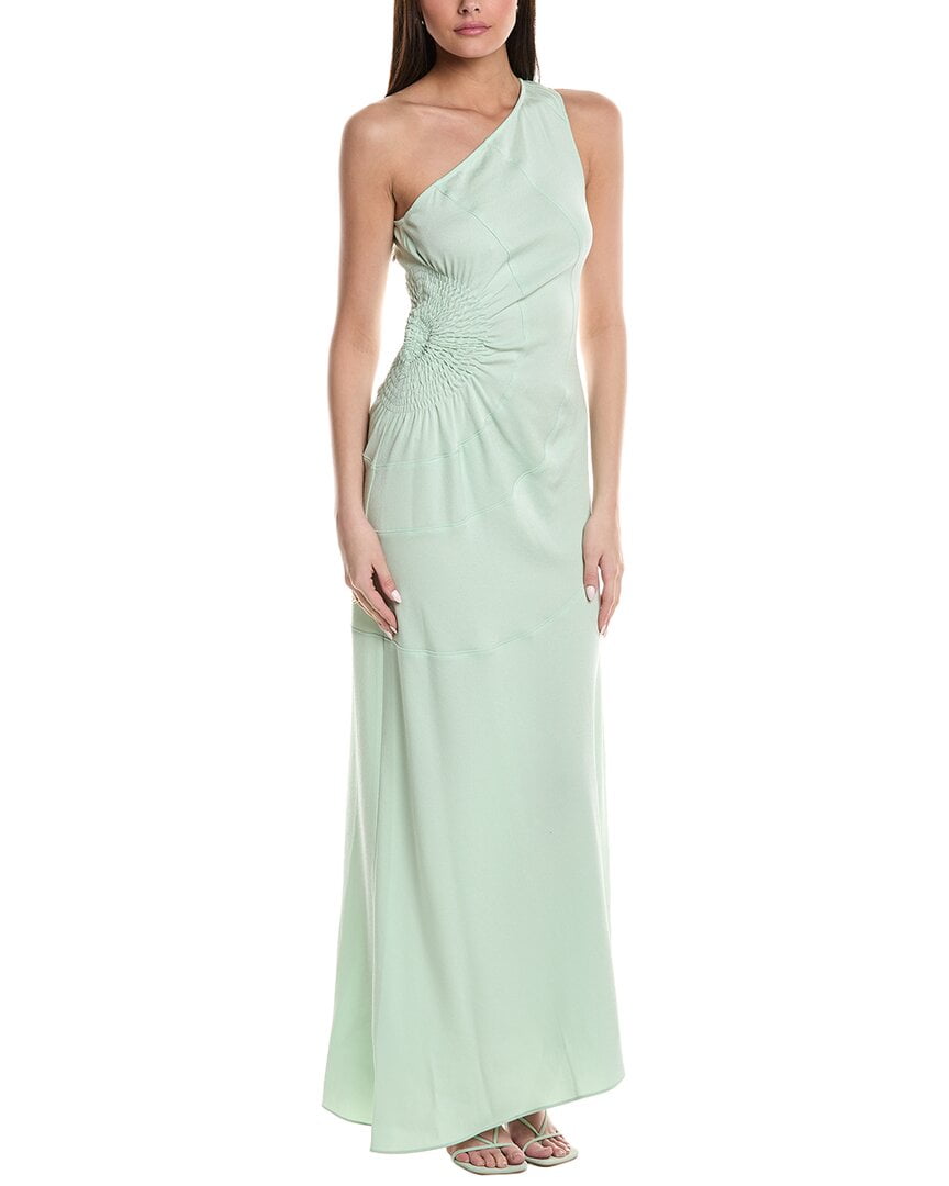 green emerald velvet dress Paige Anessa Longsleeve Dress in Green main image 1