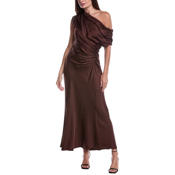 A.L.C. womens Penny Maxi Dress, 2, Brown