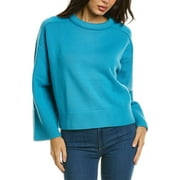 A.L.C. womens  Quinn Wool & Cashmere-Blend Sweater, XS, Blue