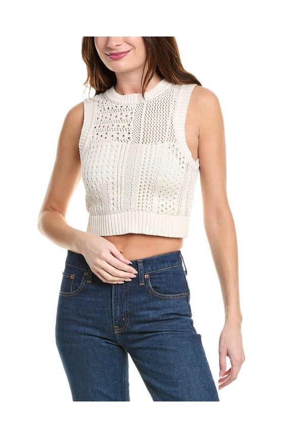 A.L.C. womens Sawyer Top, XL, White