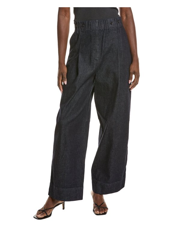 A.L.C. womens The 213 Wide Leg Pant, s, Blue