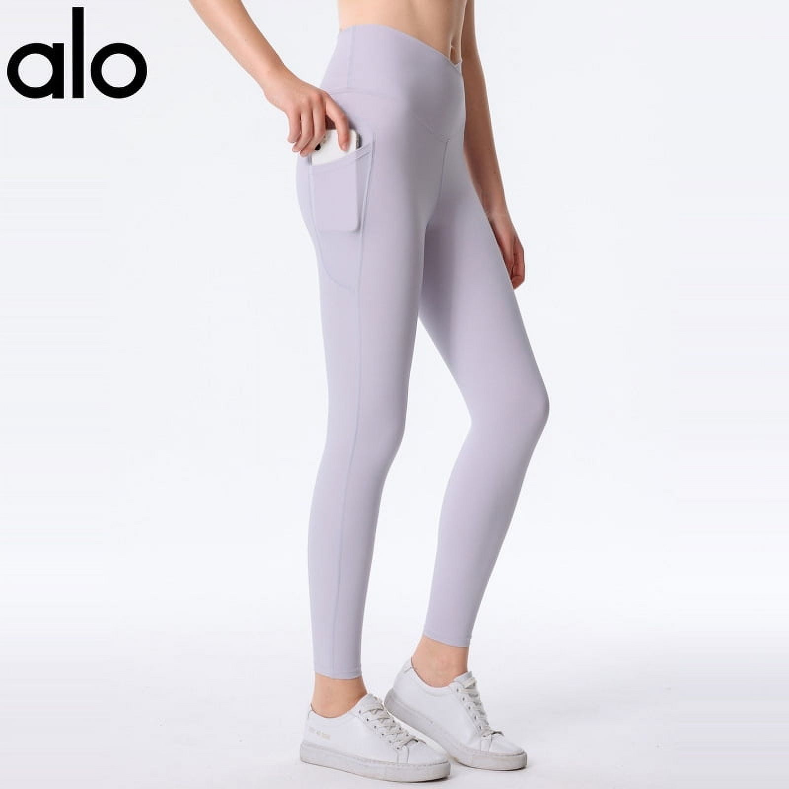 A-L-O Yoga Pants Women High Waist Yoga Pants with Pockets, Tummy Control  Workout Running Yoga Leggings - Walmart.com