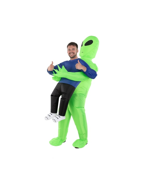 Alien Pick Me Up Inflatable Halloween Costume for Adults, Adult Size S-XL (28-42), by Morph Suits