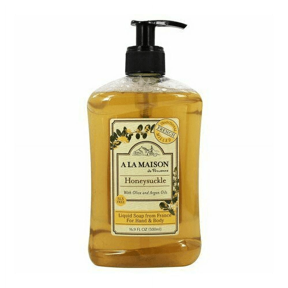 A La Maison French Liquid Soap Ultra Moisture, Honeysuckle, 16.9 oz, 4-Pack
