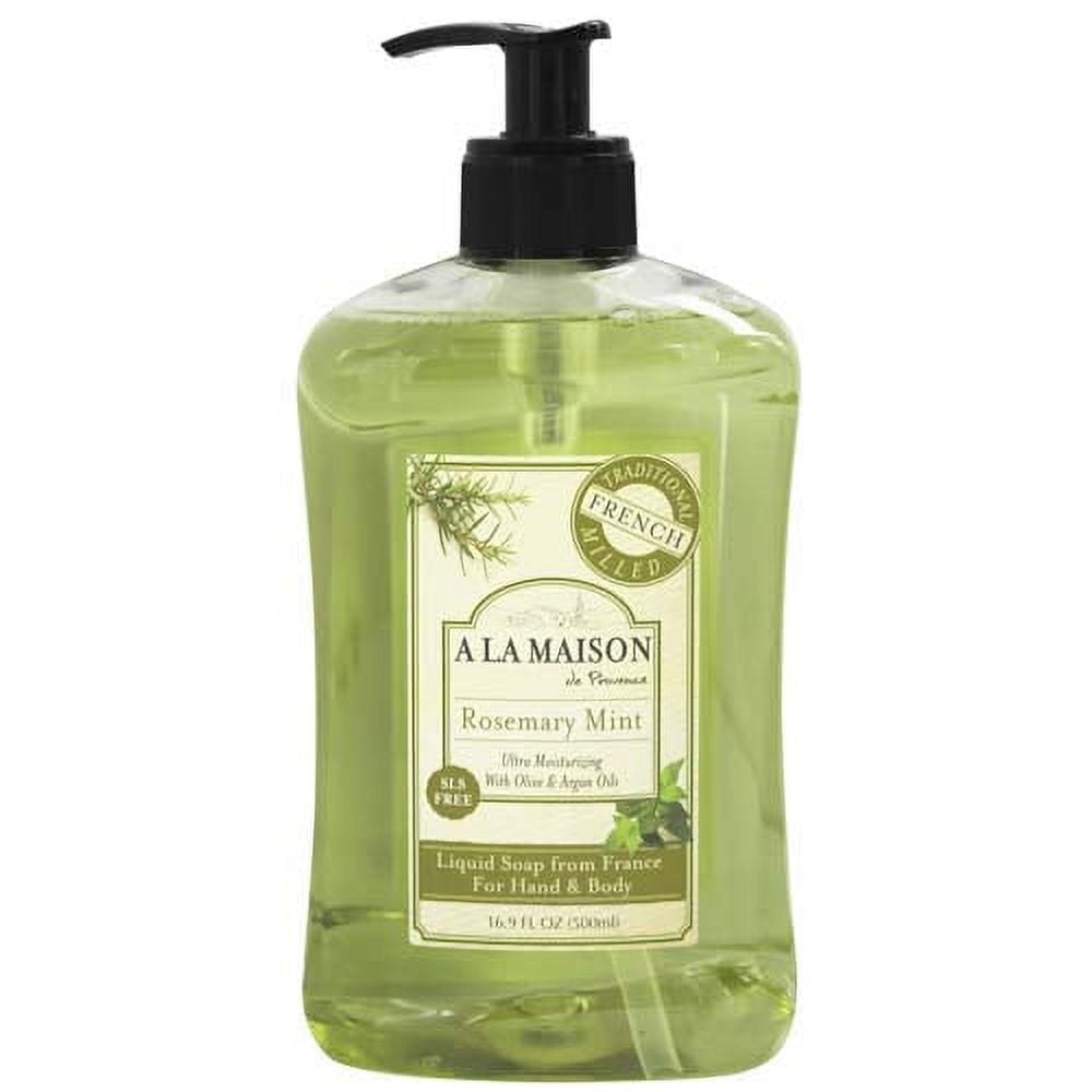 A La Maison Liquid Soap For Hand And Body, Rosemary Mint - 16.9 Oz