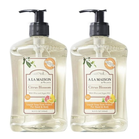 A La Maison Liquid Soap for Hand & Body, Citrus Blossom, 16.9 oz - 2 Pack