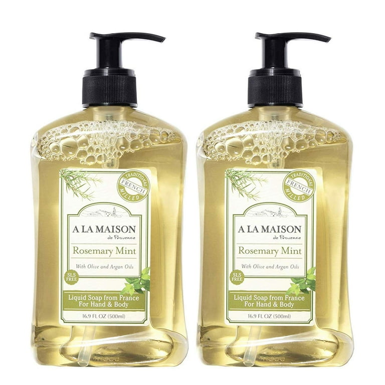 A La Maison Liquid Soap for Hand Body Rosemary Mint 16.9 oz