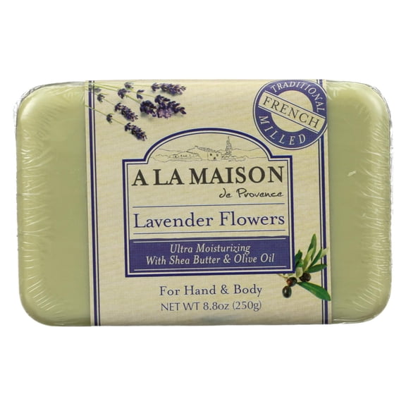 A La Maison Bar So ap Lavender Flowers - 8.8 oz